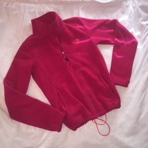 North Face hot pink adjustable fleece